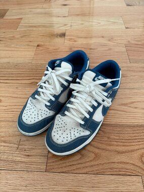 Mens Nike Dunk Low SE Sashiko Industrial Blue